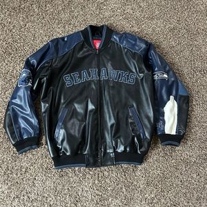 VINTAGE Seattle Seahawks leather jacket